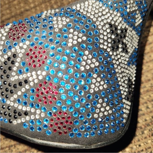 🔥👑 Viga Fiore Rhinestone Platform Stiletto Heels Size 8 - Picture 8 of 10